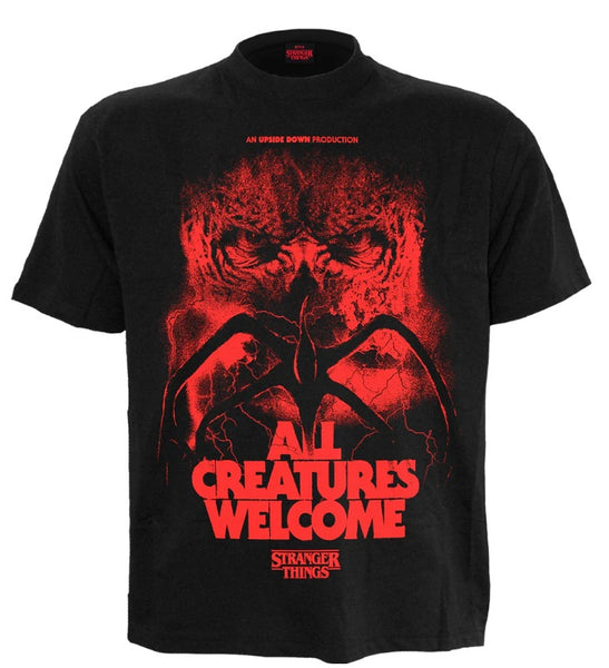 T-Shirt - Stranger Things All Creatures Welcome