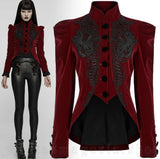 Coat - Alluria Red Velvet Jacket