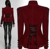 Coat - Alluria Red Velvet Jacket