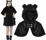 Black Teddy Capelet