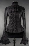 Top - Brocade Cravat Blouse
