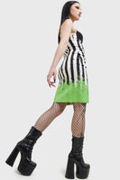 Dress - Beetlejuice Distressed Stripe Bodycon