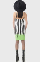 Dress - Beetlejuice Distressed Stripe Bodycon