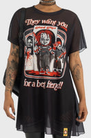 Top - Chucky I'm Your Friend To The End Longline Top