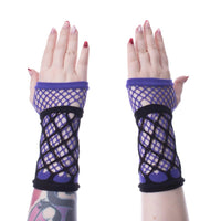 Gloves - Ruby Mesh Black/Purple