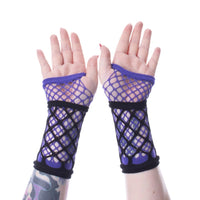 Gloves - Ruby Mesh Black/Purple