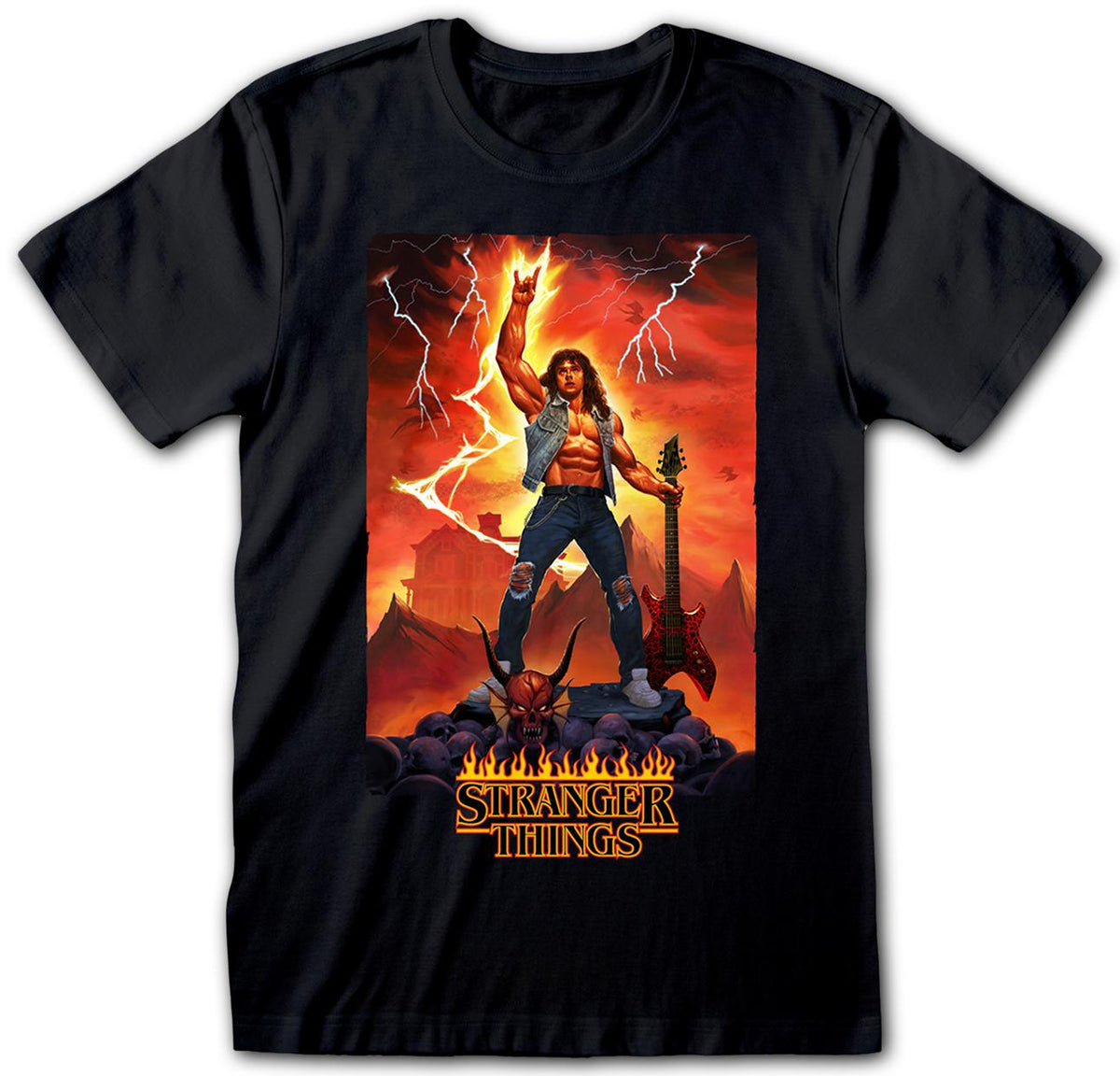 T-Shirt - Stranger Things Eddie Rocks – Red Moon Curios