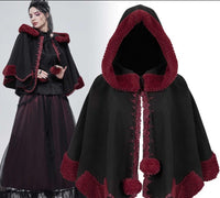 Cape - Swansea Black/Red Cape