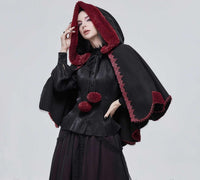 Cape - Swansea Black/Red Cape