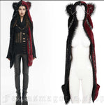 Ursa Black/Red Hood Scarf