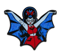 Pin - Vampire Girl Batwing Glitter