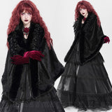 Cape - Black Roses Palace Pelerine