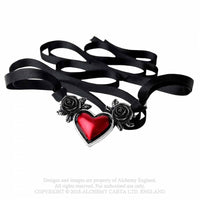 Necklace - Blood Heart Rose