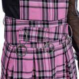 Dress - Faye Pinafor Pink Plaid Skirt/Dress