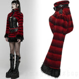 Jacket - Hex Fur Red Cropped Jacket