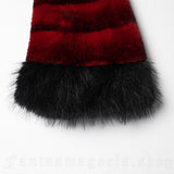Jacket - Hex Fur Red Cropped Jacket