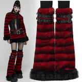 Skirt - Hex Fur Red Leg Warmers