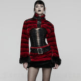Skirt - Hex Fur Red Skirt