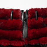 Skirt - Hex Fur Red Skirt