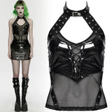 Top - Mistress Mayhem Black PVC
