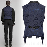 Vest - Lannister Blue Brocade Vest