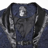 Vest - Lannister Blue Brocade Vest