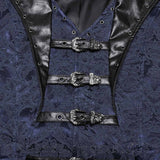 Vest - Lannister Blue Brocade Vest