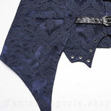 Vest - Lannister Blue Brocade Vest