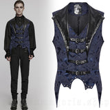 Vest - Lannister Blue Brocade Vest