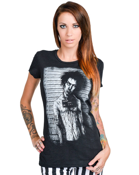 Top - Sid Vicious Mugshot Babydoll