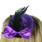 Hair - Purple Bella Hat Fascinator