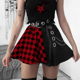 Skirt - Black/Red Checker