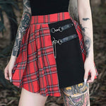 Skirt - Black/Red Plaid