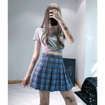 Skirt - Blue Plaid