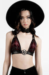 Top - Crimson Daze Halter [Blood Tartan]