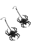Earrings - Deadly Spider (Black)