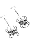 Earrings - Deadly Spider (Silver)