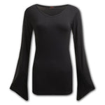 Top - Gothic Elegance V-Neck