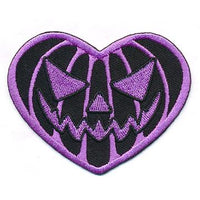 Patch - Purple Pumpkin Heart