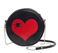 Bag - Round Skull Heart