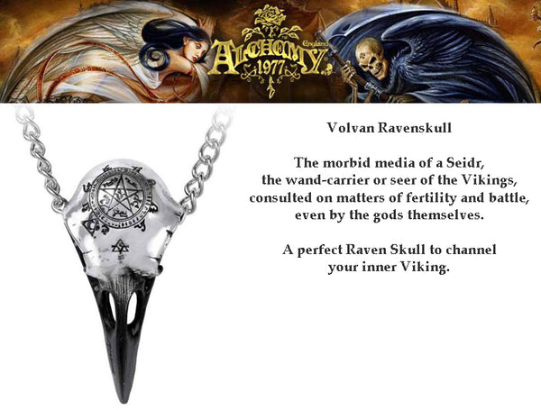 Necklace - Volvan RavenSkull