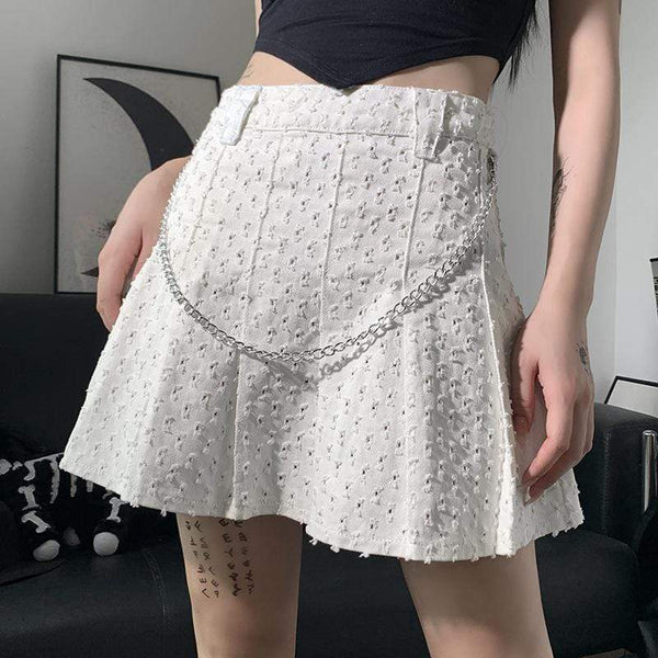 Skirt - White Lolita