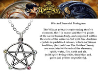 Necklace - Wiccan Elemental Pentacle
