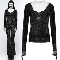 Top - Gothic Cemetery Velvet Top