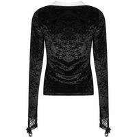 Top - Gothic Cemetery Velvet Top