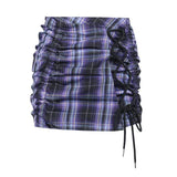 Skirt - Purple Drawstring Skirt