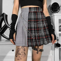 Skirt - Grey Plaid Skirt