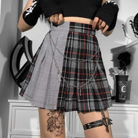 Skirt - Grey Plaid Skirt