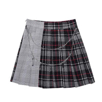 Skirt - Grey Plaid Skirt