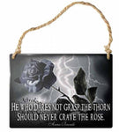 Sign - Crave the Rose Mini Metal Sign